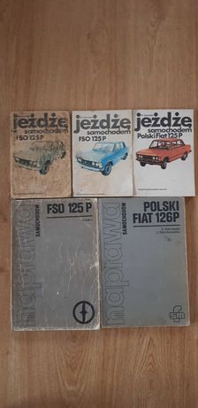 Fiat 125 książki serwisowe, naprawa, PRL, duży fiat, maluch 126