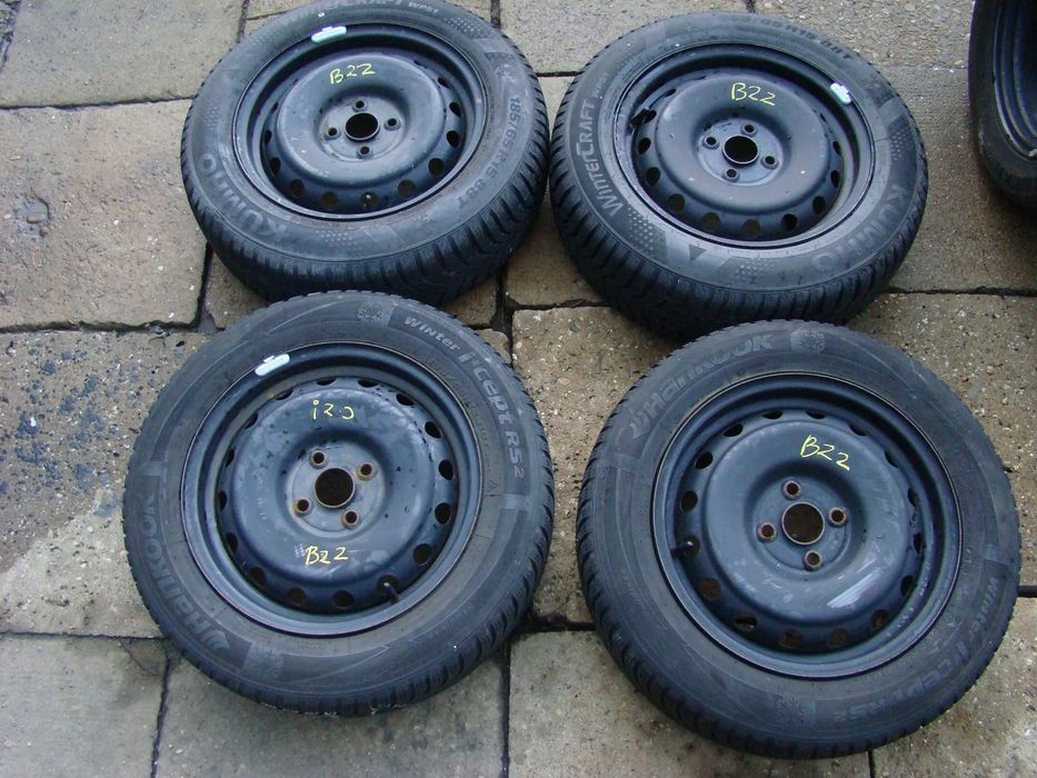 b22 4x100 Hyundai I20 Bayon 6jx15 opony zima 185/65 czujniki