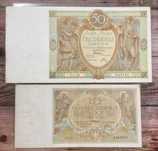 10 i 50 złotych 1929 rok -zestaw 2 szt. - stan aUNC