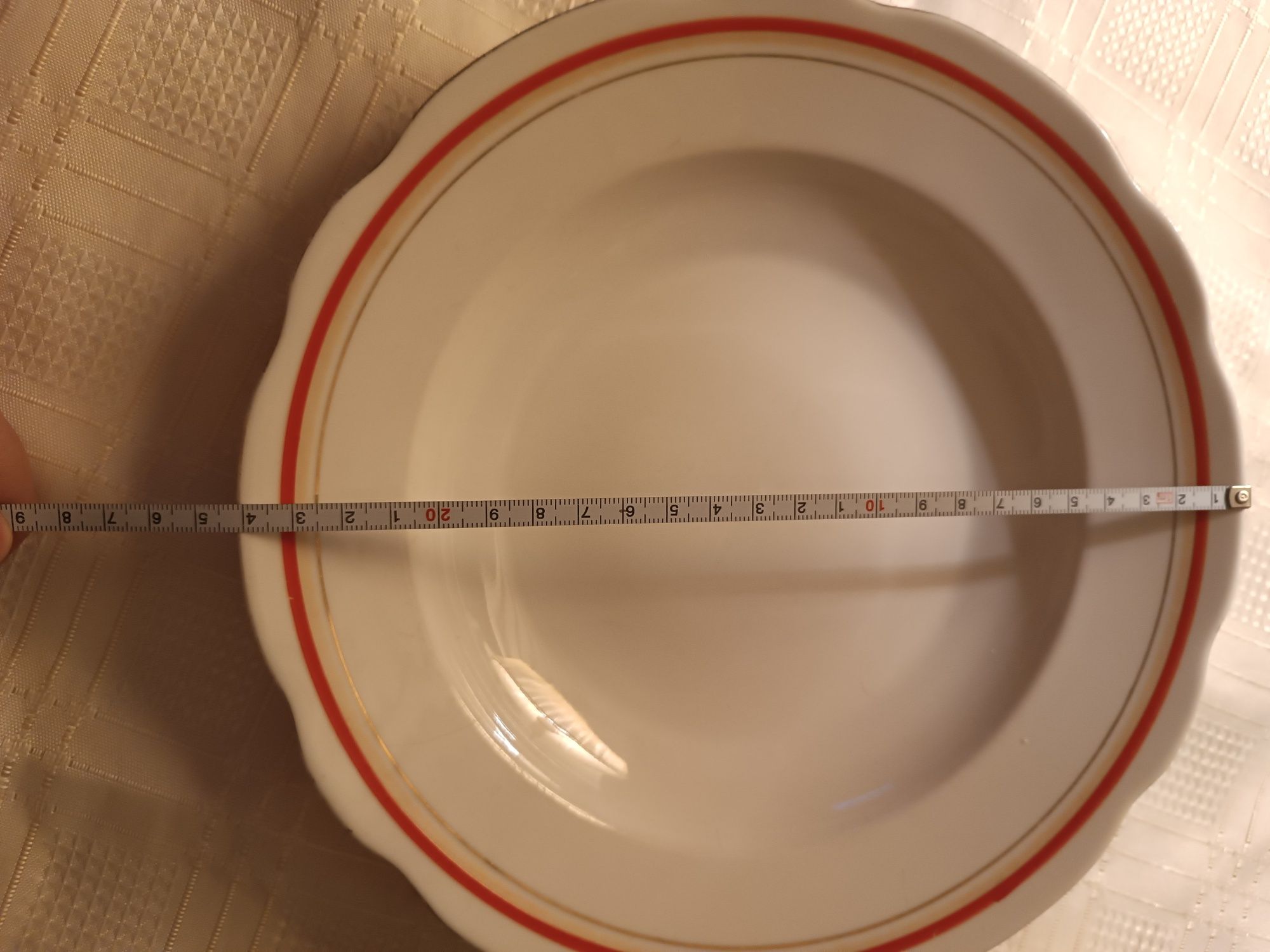 Ćmielów stara porcelana talerze obiadowe głęboke