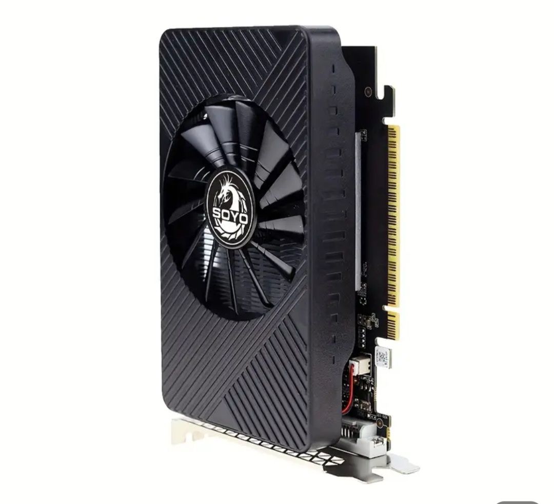 SOYO NVIDIA GeForce GTX750TI 4GB ігрова графічна карта, GDDR5, чорна,