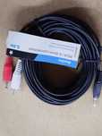 Kabel 2xRCA na 3.5 mm długość 5 m