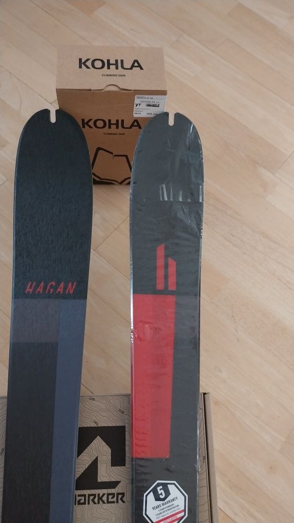 Nowe narty skiturowe Hagan 163 cm ,Marker i stopery oraz Foki !