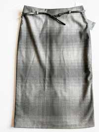 Spódnica z kolekcji M&S ciemnoszara w kratę