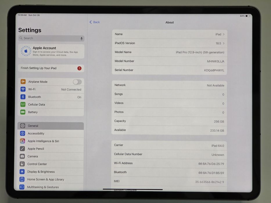 Apple iPad Pro 12'9 M1 256GB + LTE A2379