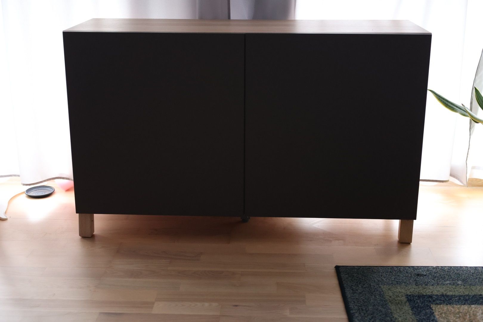 Szafka stojąca BESTA Ikea 120x42x74 cm brąz + drewno