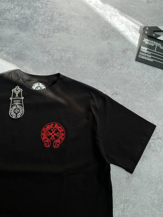 Футболка Хром Хардс черная оверсайз ( Chrome Hearts )