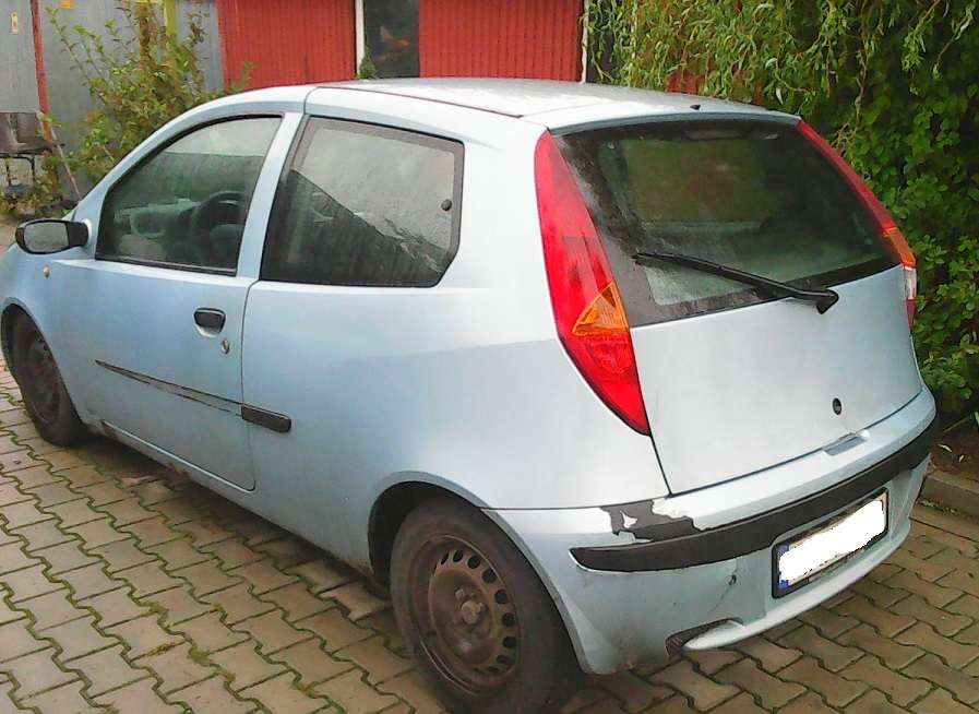 Fiat Punto II 2 1.9 JTD 3D Klapa Szyba Zamek Lampy Tył Zderzak Tylny