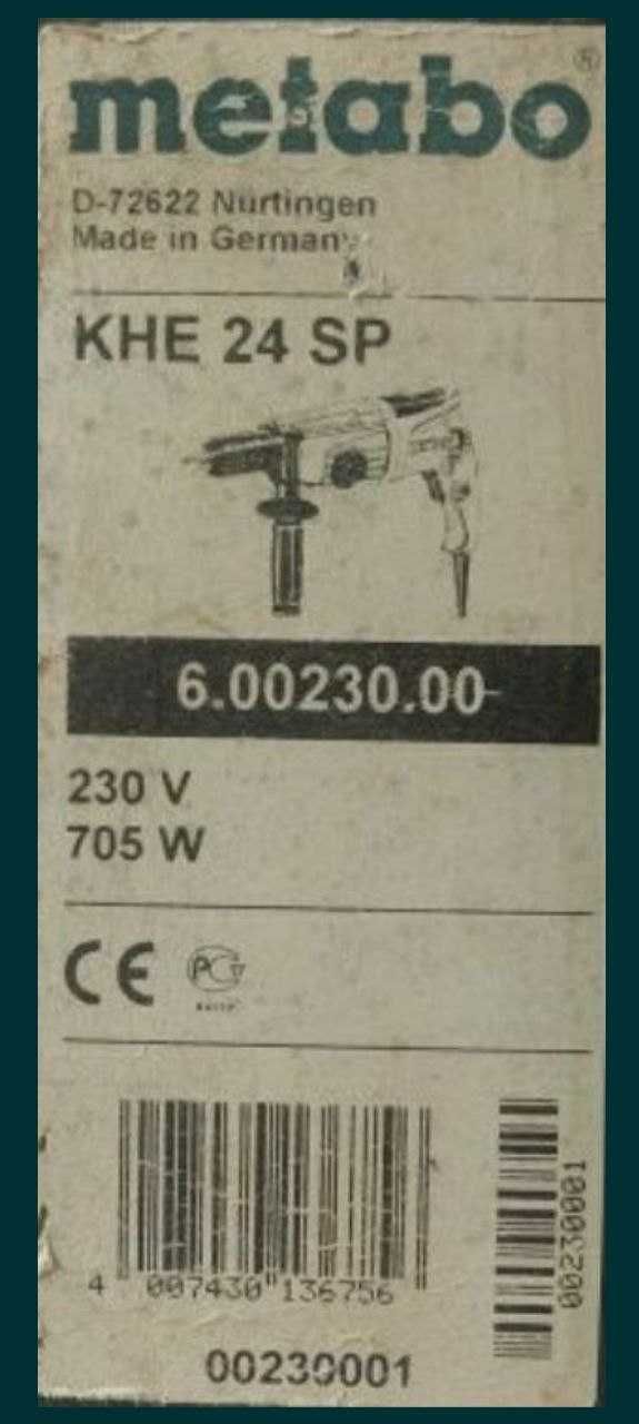 Перфоратор Metabo KHE 24 SP