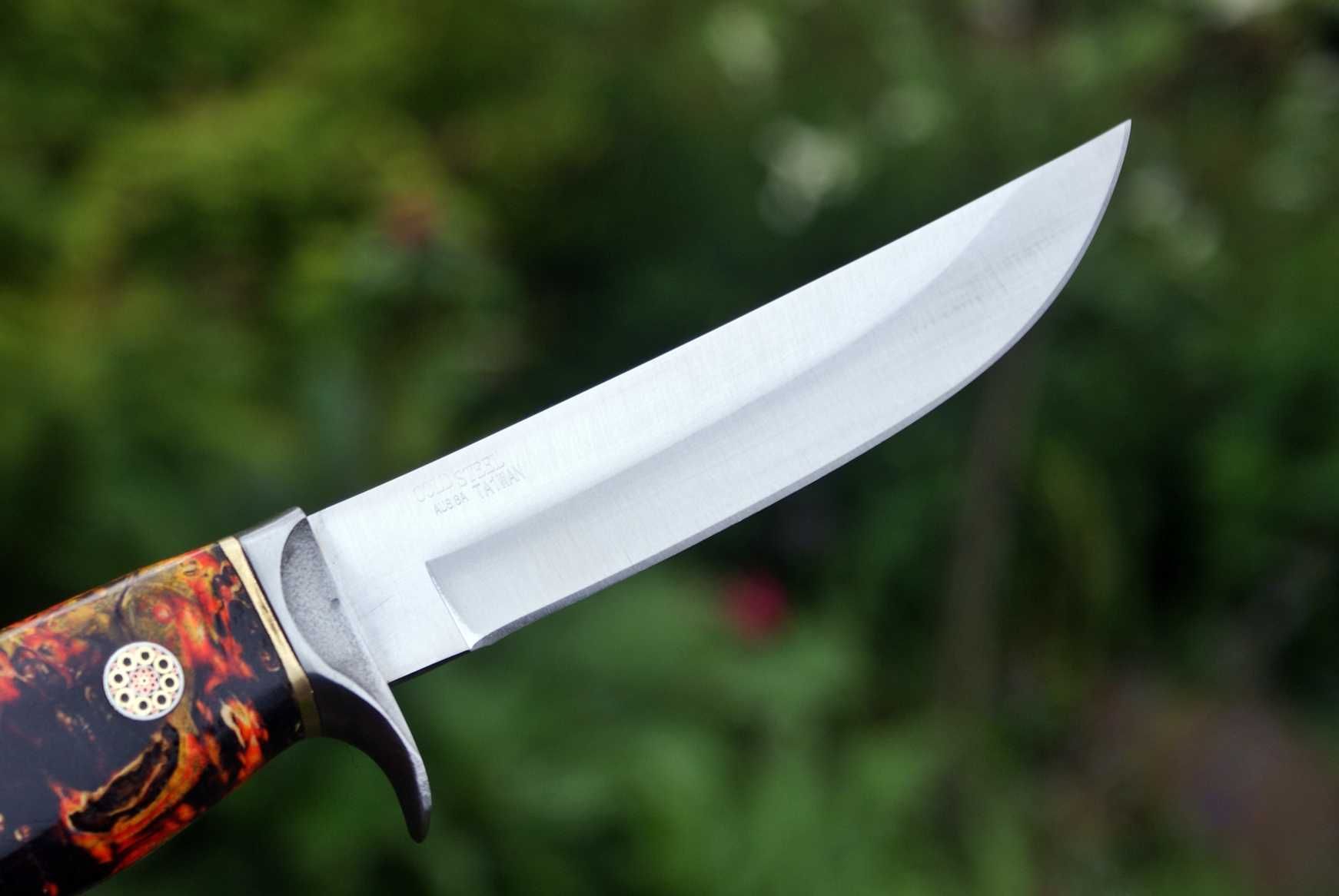 Nóż myśliwski AUS8A, wykonany ręcznie - custom