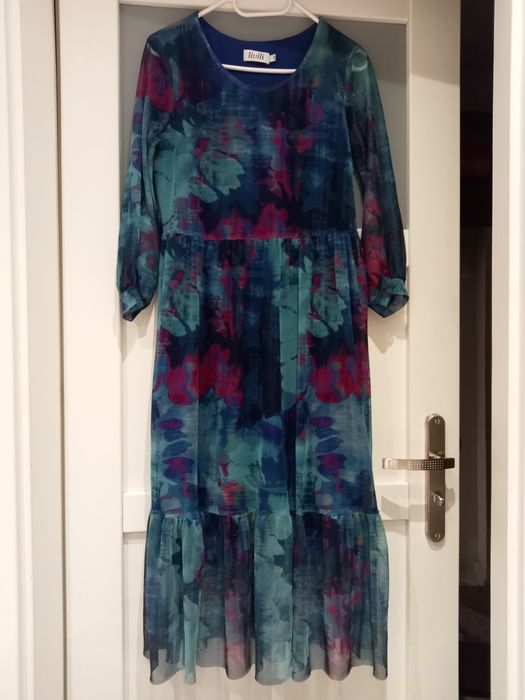 Wielobarwna sukienka damska M