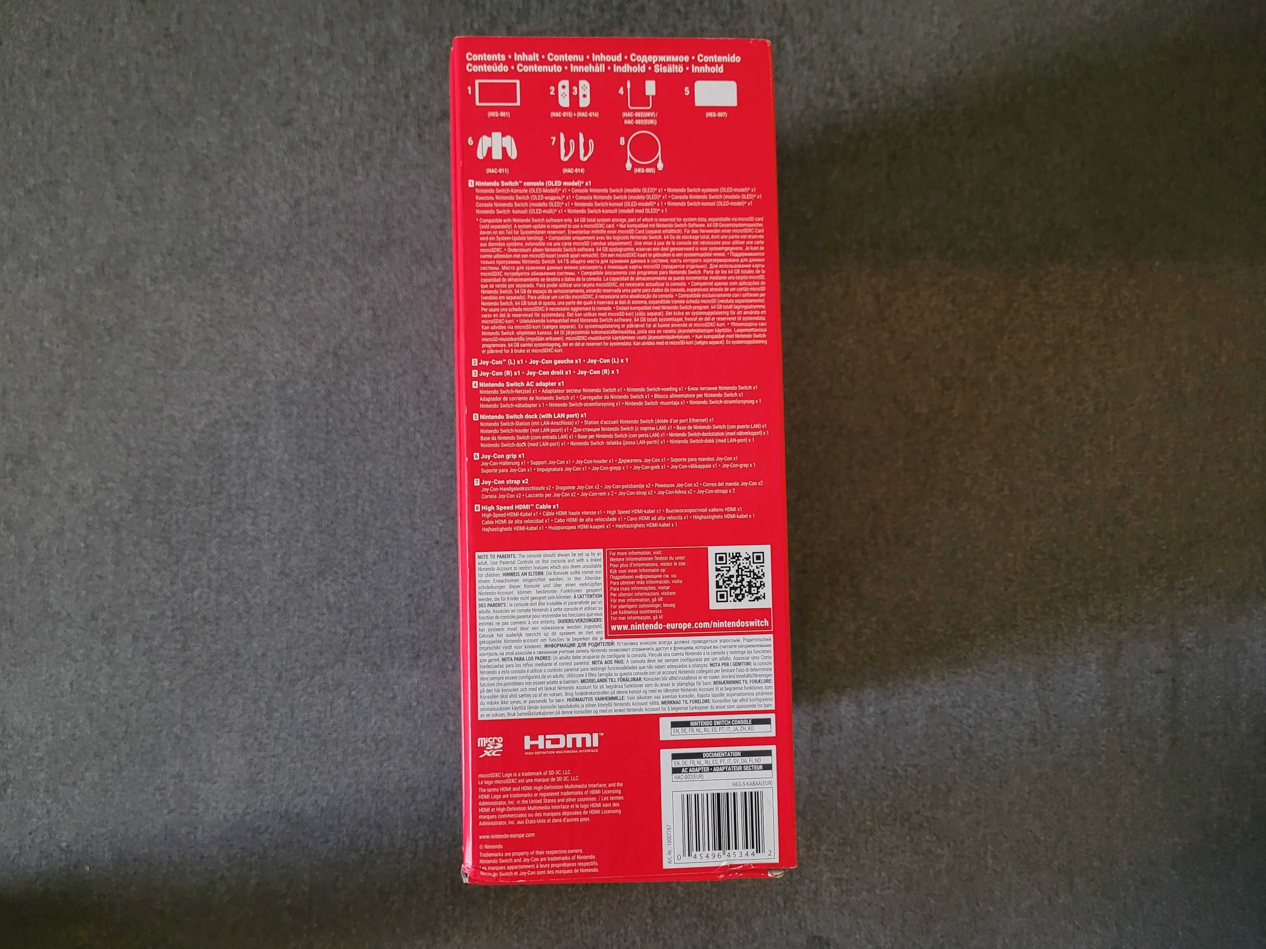 Konsola Nintendo Switch OLED biała NOWA