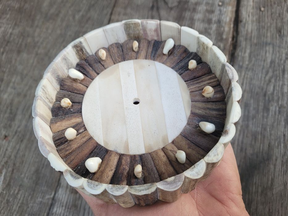 Zegar z poroza do rękodzieła grandle rogi poroze jelenia mysliwski