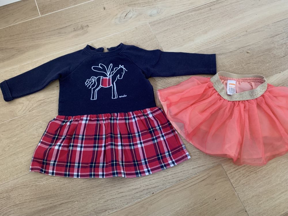 Nowa spódniczka tutu i sukienka rozmiar 68