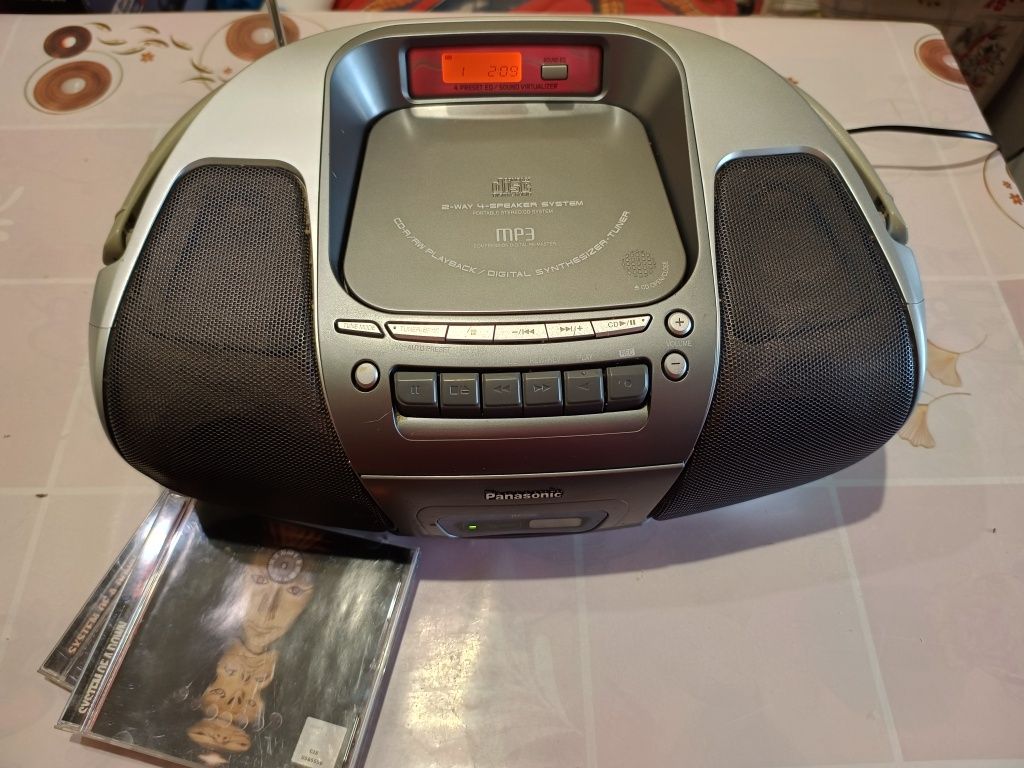 PANASONIC RX-D29 магнитола CD, FM, Tape., battery