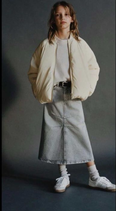 Джинсова спідниця ZARA спідничка бермуди шорти джинсовая юбка next