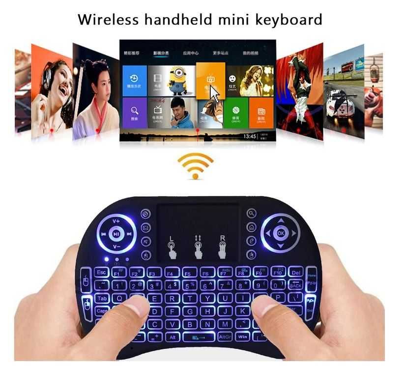 Mini Teclado sem fios C/ TouchPad Bluetooth ou USB | Bateria