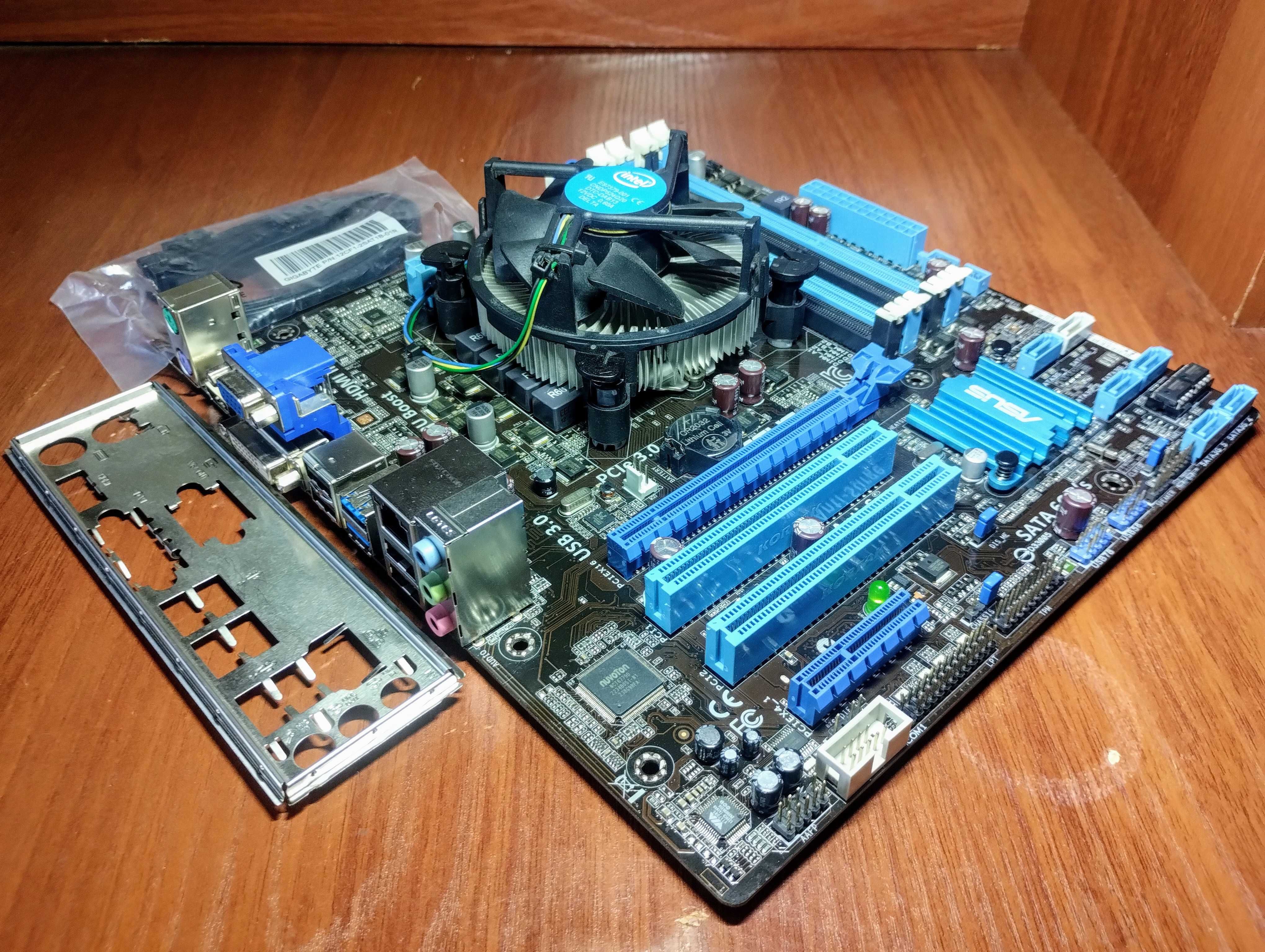 ASUS P8H61-M LX3 Plus(сокет 1155) + i3-2100 3.1GHz + кулер