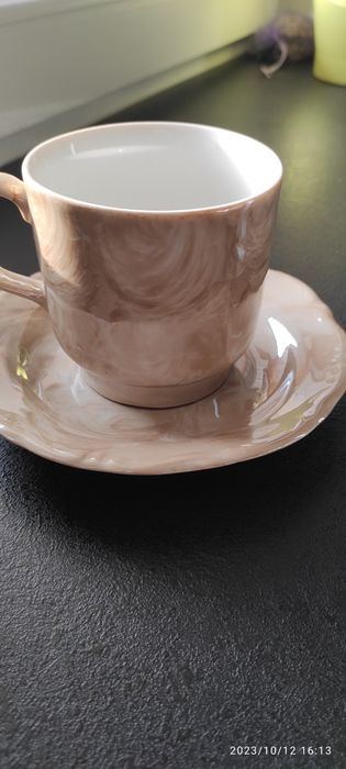 Porcelana Wałbrzych filiżanka z podstawką