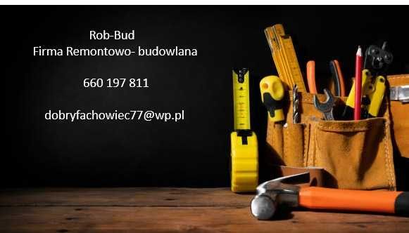 Firma Rob-Bud  kompleksowe remonty i wykończenia wnętrz