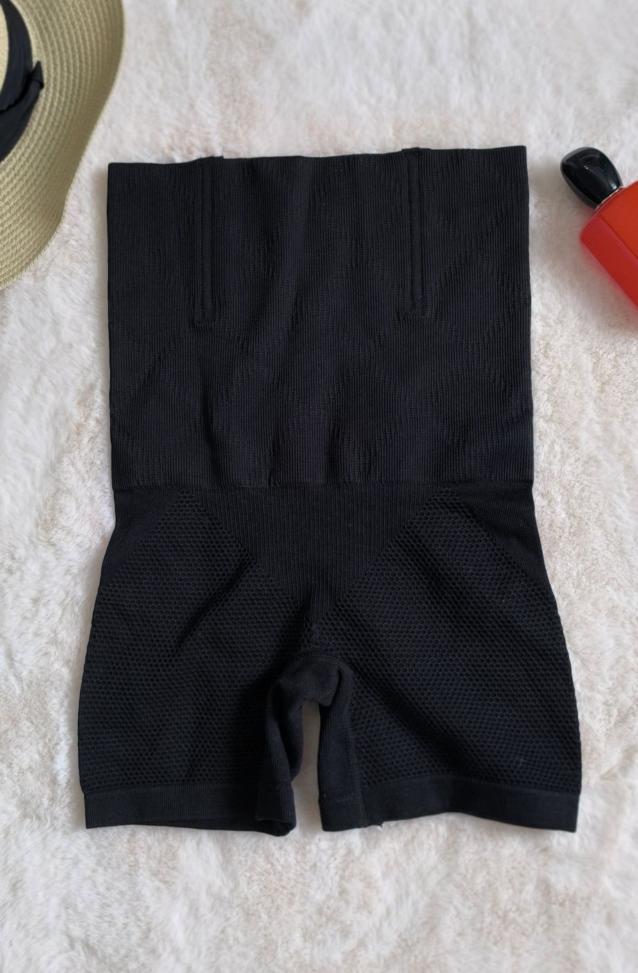 Nowe czarne majtki modelujące S/M, wysoki stan, push up, szorty