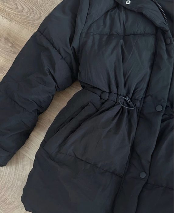 Kurtka modna ciepła H&M dłuższa kaptur