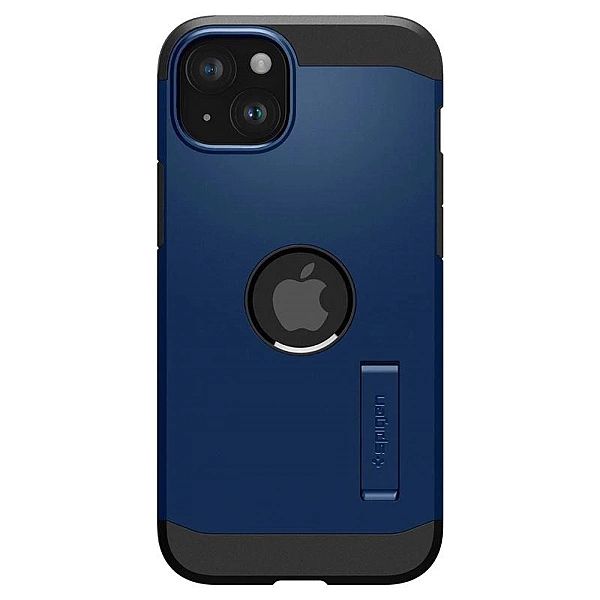 Etui Spigen Tough Armor MagSafe z podstawką na iPhone 15 Plus - niebie