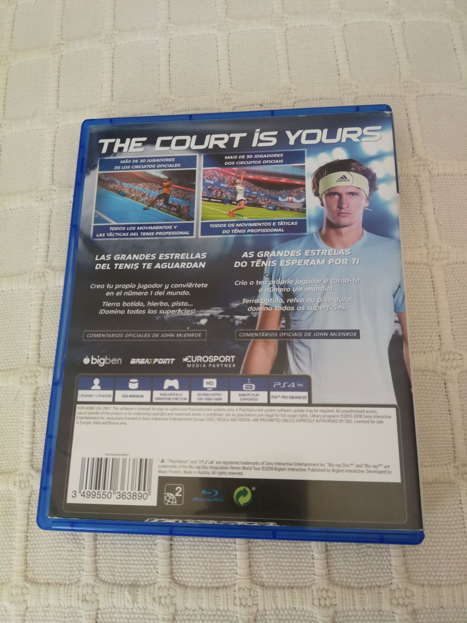 TENNIS World Tour - PS4 - Como Novo