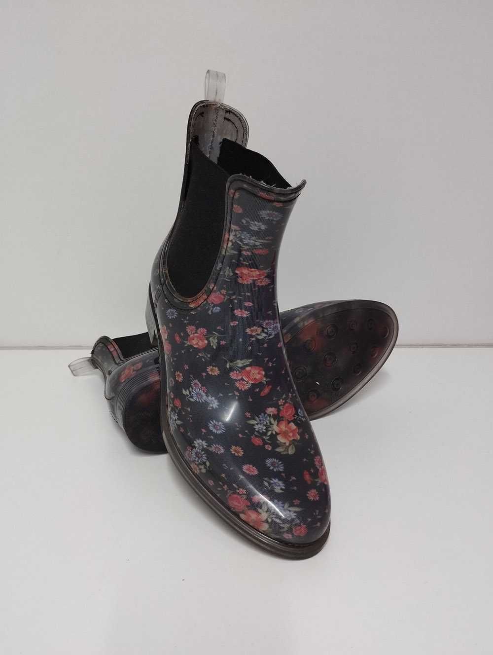 Botas borracha com flores / Galochas GIOSEPPO 38