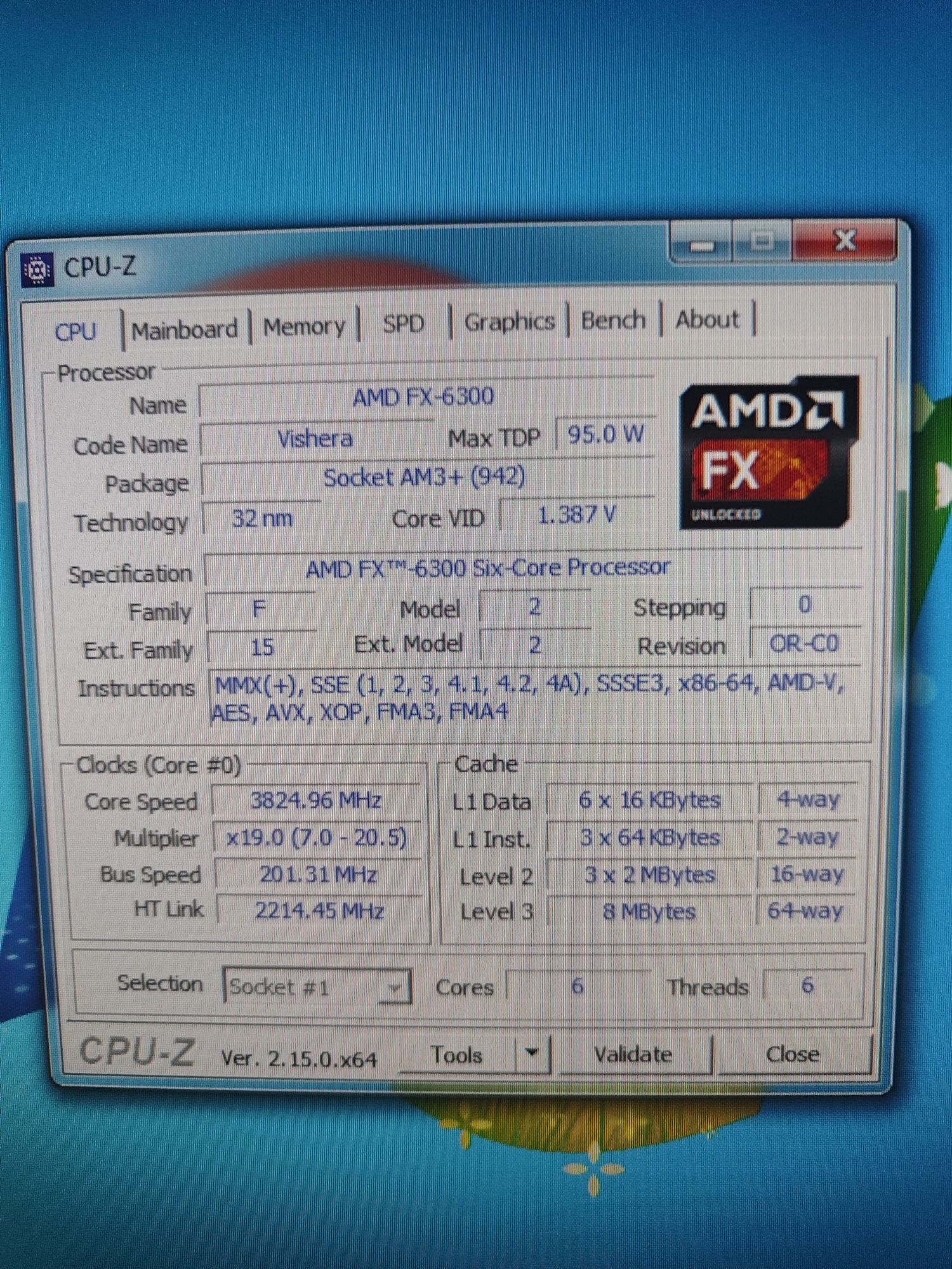 Комплект AMD FX-6300 + Gigabyte ga-78lmt-usb3 r2 + 16GB DDR3