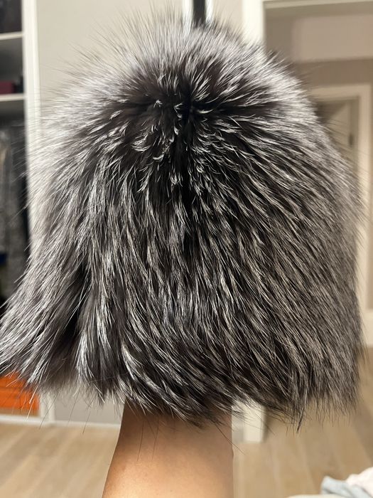 Czapka zimowa z lisa