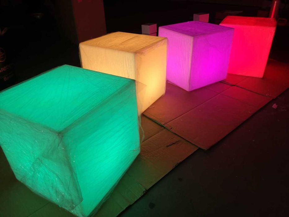 iluminação decorativa cubo led