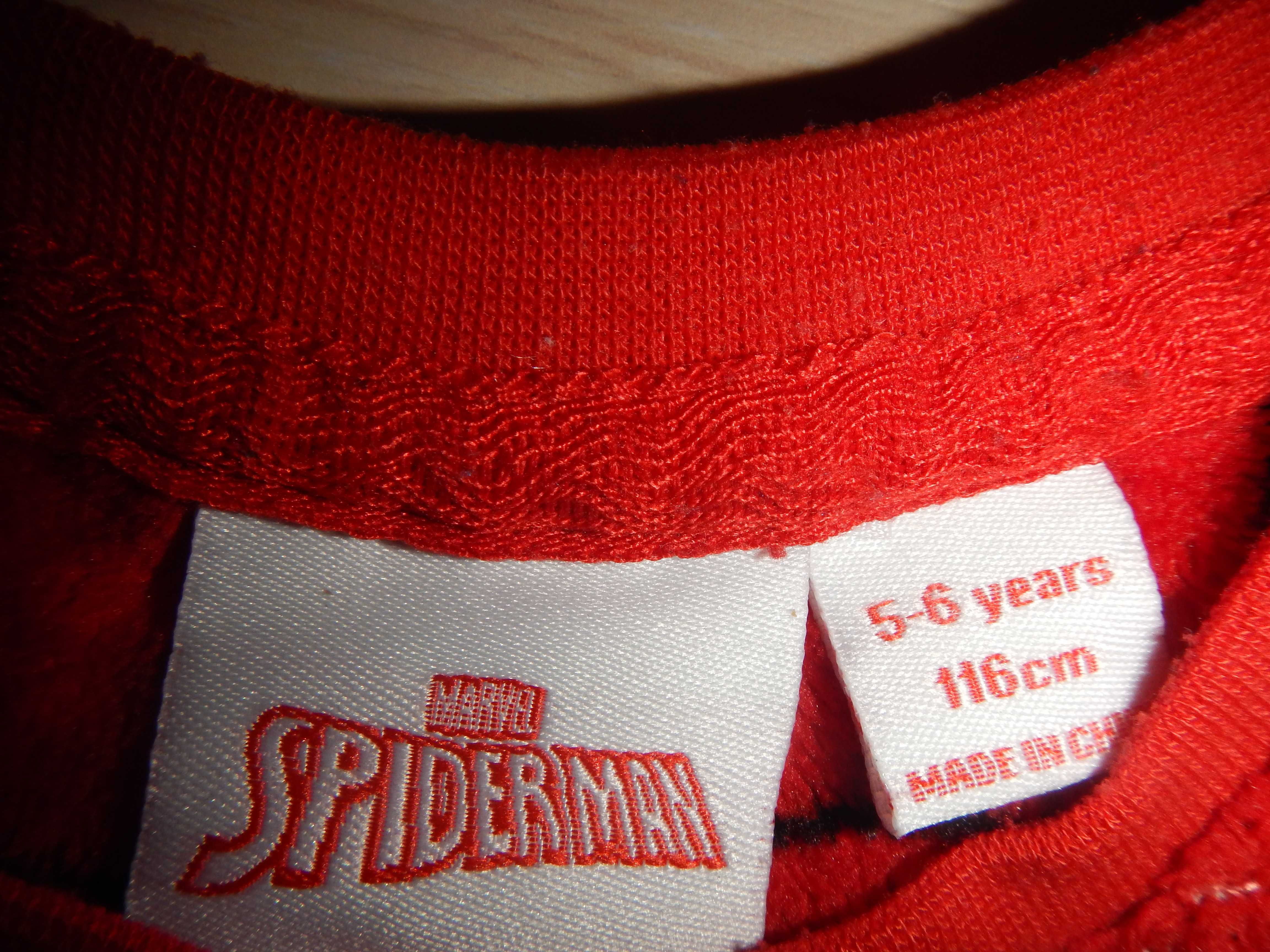 Флісова піжама spider man р.5-6років (110-116см)