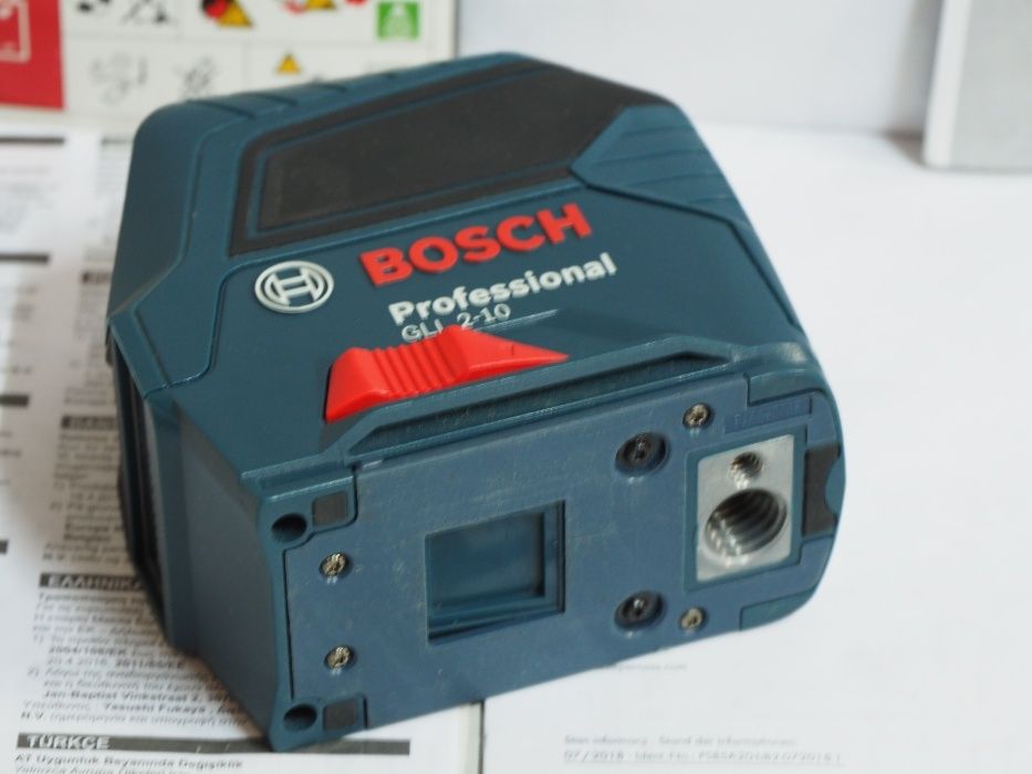 BOSCH GLL 2-10 niwelator laser krzyzowy poziomnica Czerwony 3-80c