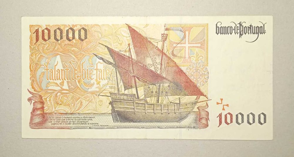 Nota 10 mil escudos 1996 Infante D. Henrique - Envio Gratis