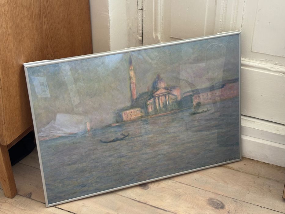 Plakat obraz Monet w srebrnej ramce