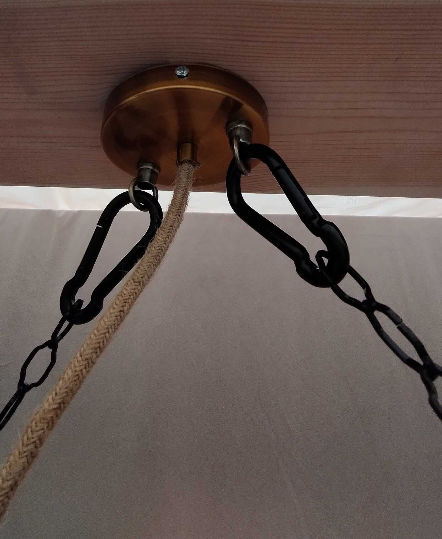 Rustykalna lampa wisząca w stylu industrialnym I Ręcznie wykonana