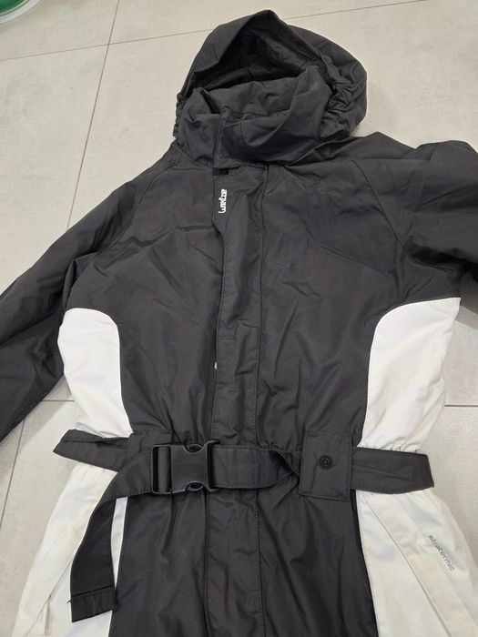 WED'ZE Kombinezon Narciarski 12 lat 146/158 cm Czarno-Biały Używany