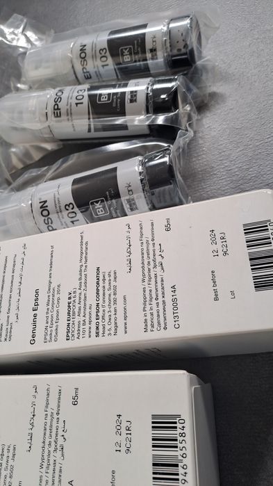 Tusz do drukarki epson 103. Przeterminowane