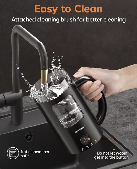 Morpilot Elektryczny spieniacz do mleka, 130-600 ml, 550 W 4 w 1, Nowy