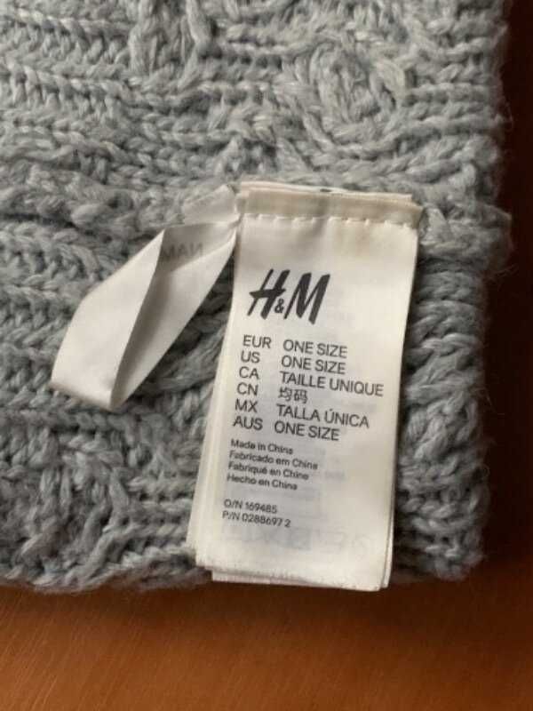 Хомут H&M. шарф. Чёрный и серый.