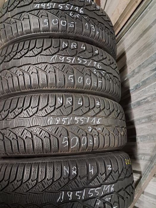 Nr 4 opony 195/55/16 zimowe M +S