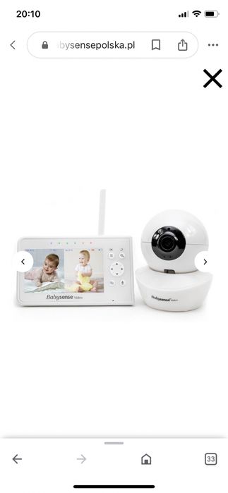 Zestaw o wartości 999 zł - Monitor Baby sensie 7+ niania babysense v43