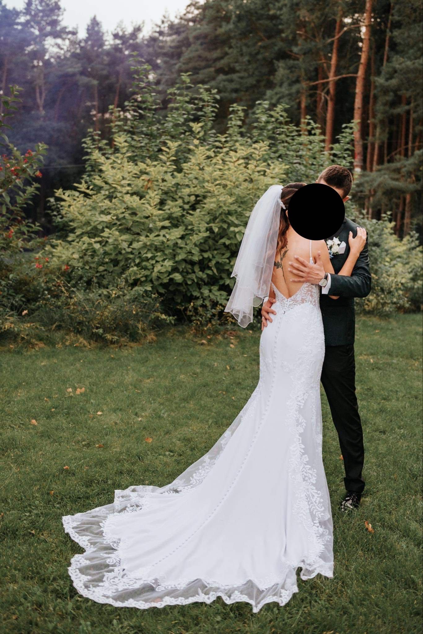 Suknia ślubna, biała, rozmiar 36, rybka