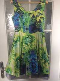 Sukienka satynowa rozkloszowana A&A Collection rozmiar 40