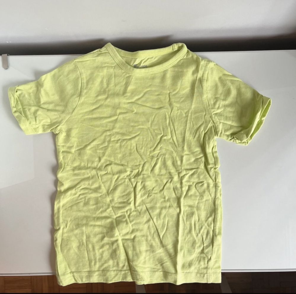 Limonkowy zielony neon T-shirt 100% bawełna TU 98-104