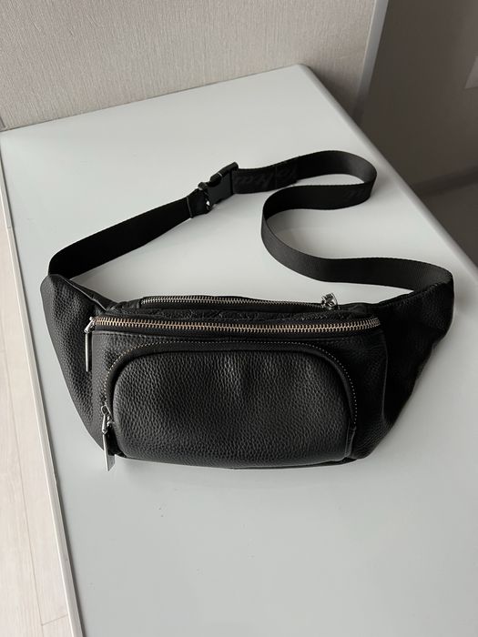 Сумка бананка женская (кожа)