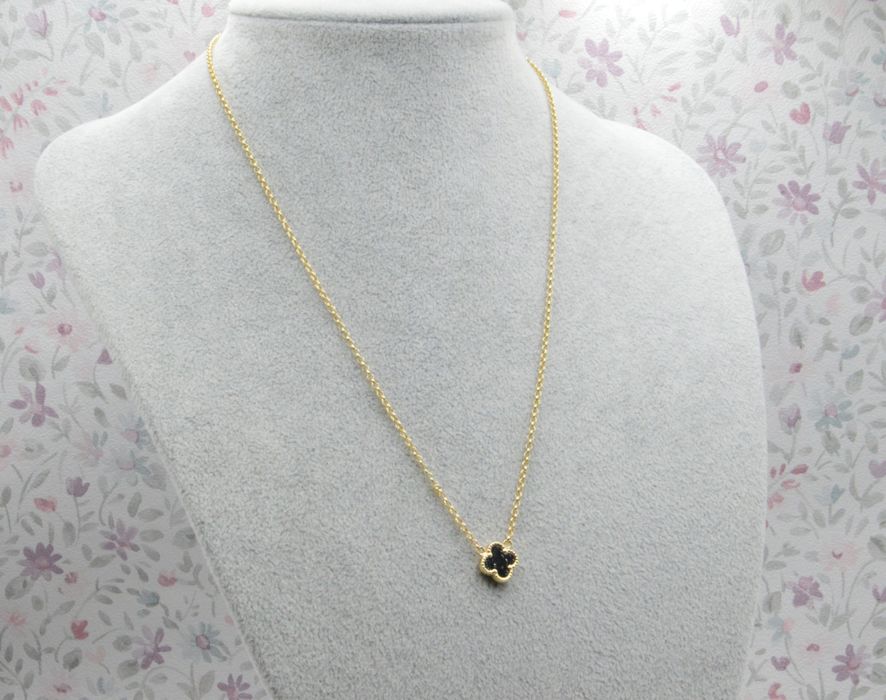 Celebrytka łańcuszek koniczynka Nowy złoty 585 47 cm