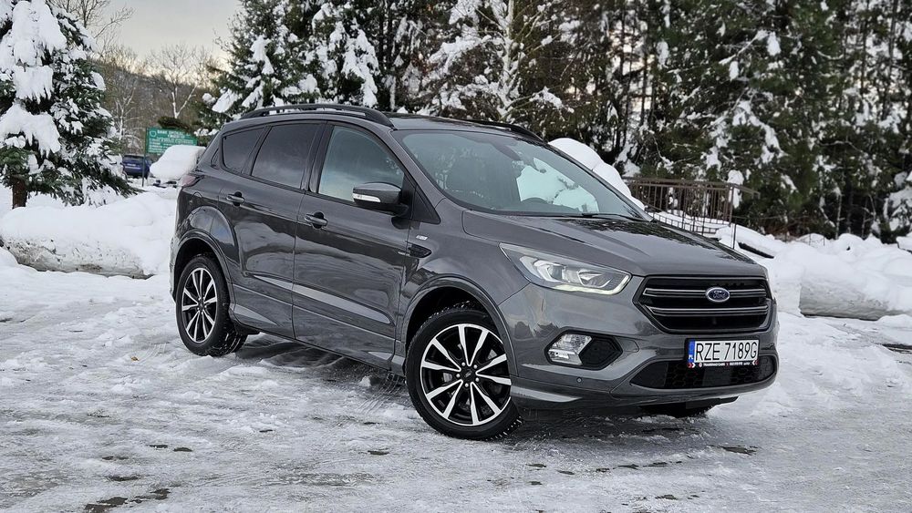 Ford Kuga 2.0 TDCi 150KM / ST-LINE / Asystent / Pół Skóra / Piękny / Zobacz!