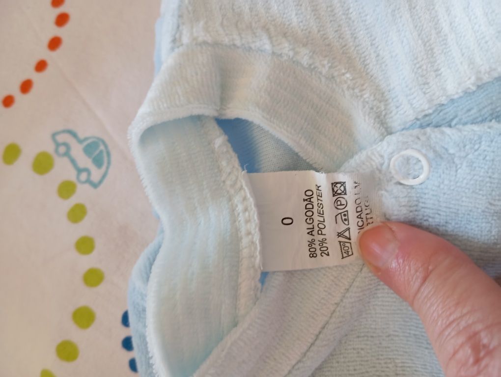 Lote de babygrows – tamanho recém-nascido
